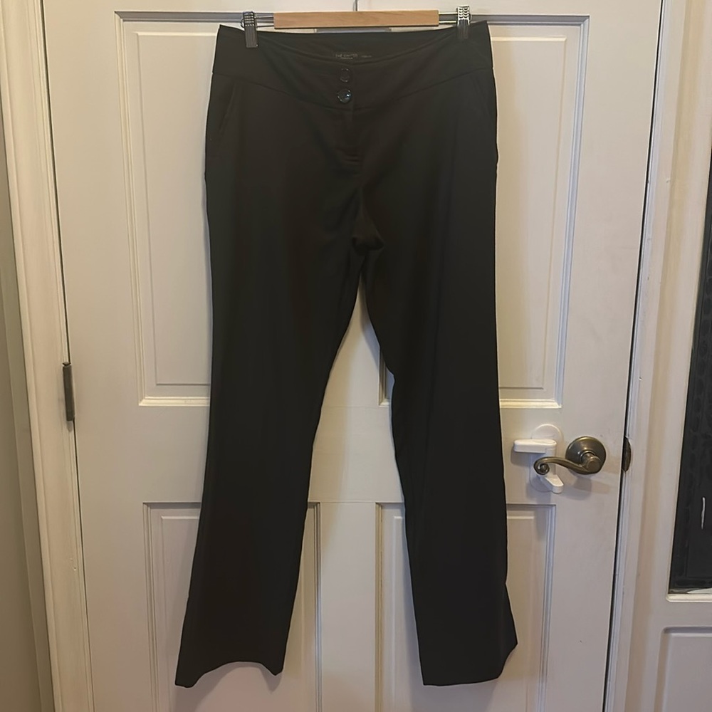 Dark grey flare dress pants